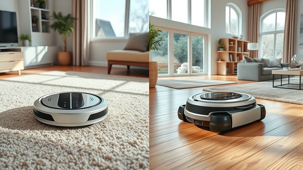 adjust vacuum for different floors
