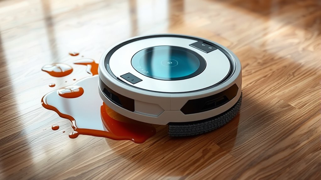 automated sticky spill removal