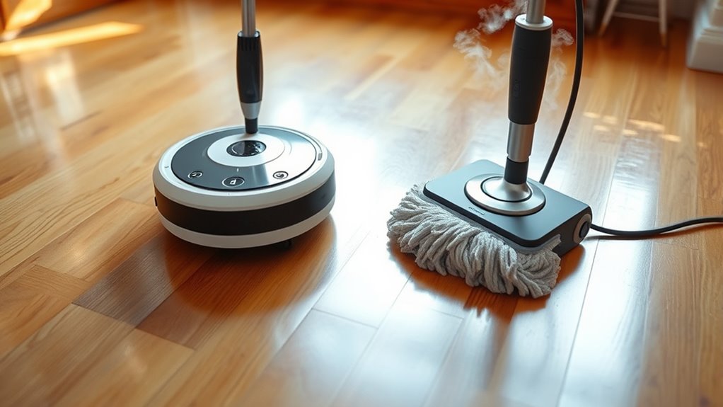 autonomous cleaning with sensors