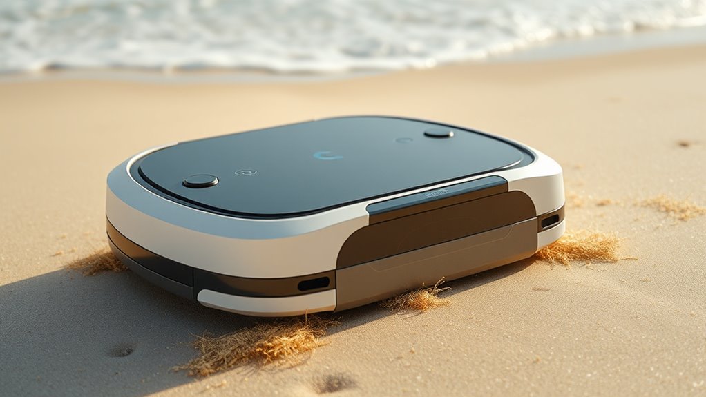 beach sand cleaning features