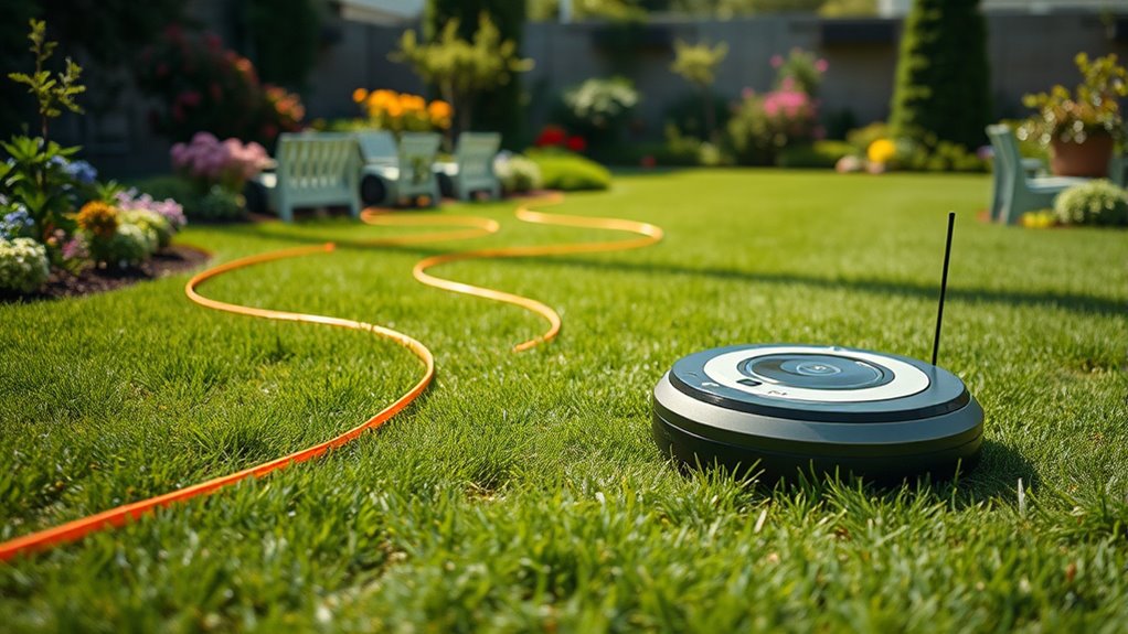 boundary wire vs gps setup