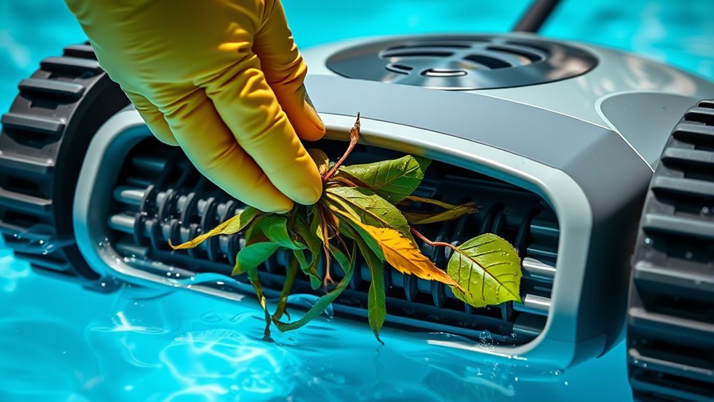 clean brush and squeegee