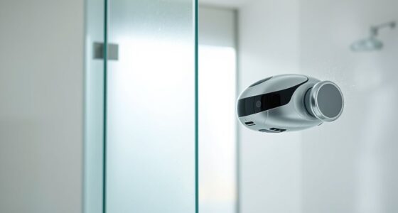 cleaning mirrors and showers