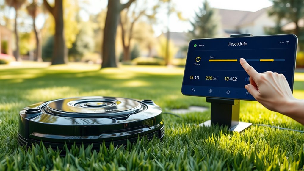 customizable mowing schedules