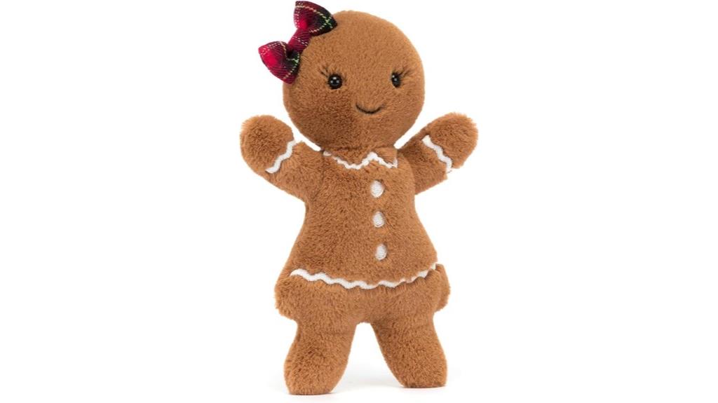 jellycat gingerbread stuffed toy