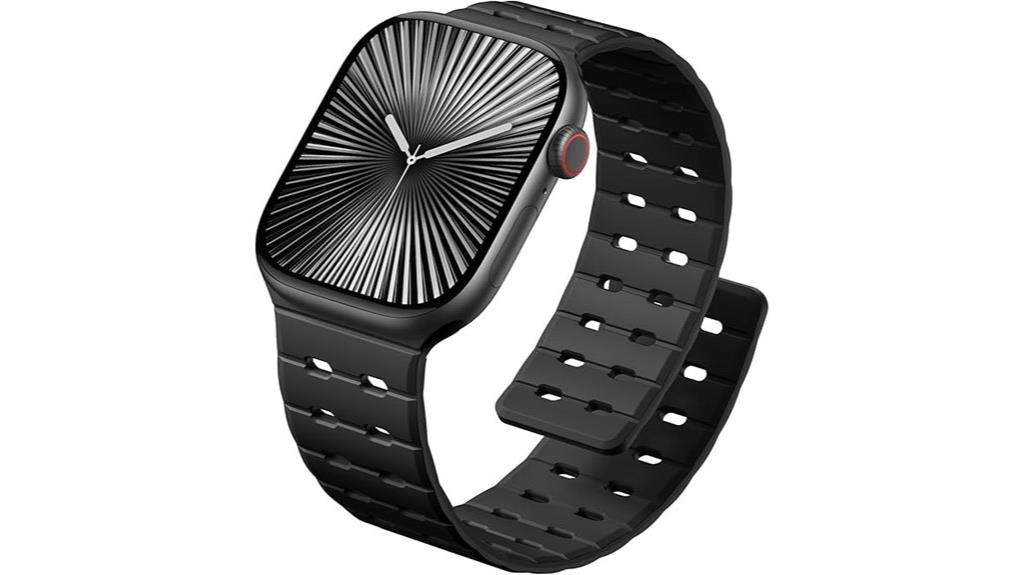 magnetic silicone watch band