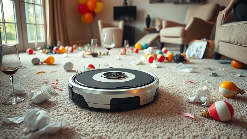 navigates obstacles cleans tightly