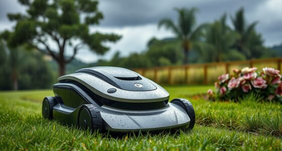 robot mowers rain performance