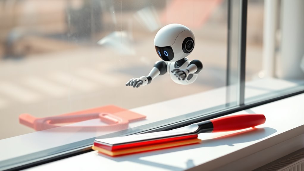 robot vs squeegee cleaning