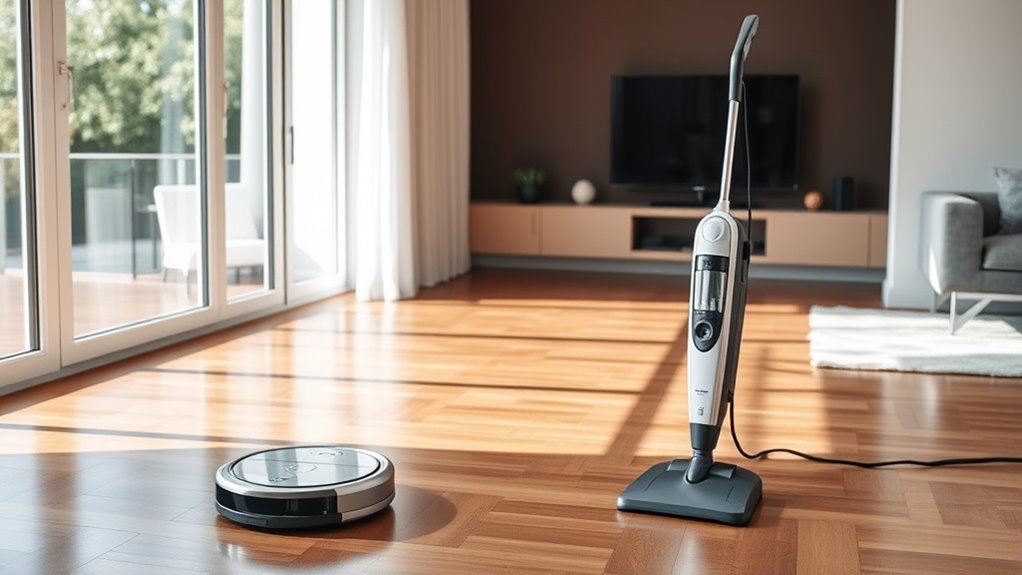 robot vs steam cleaning