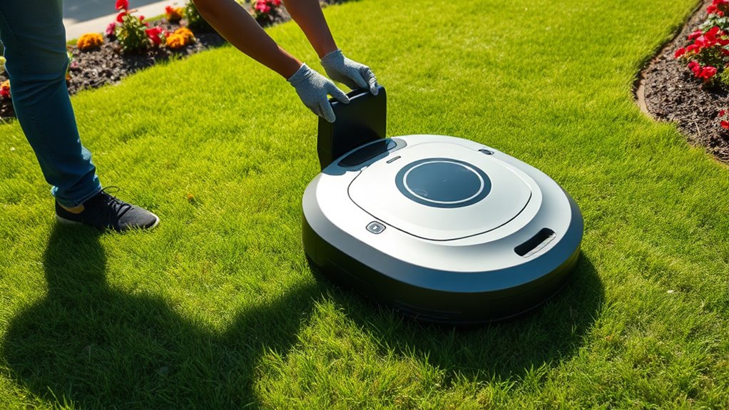 robotic mower setup instructions