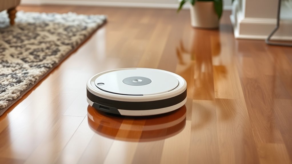 sensor guided floor cleaning