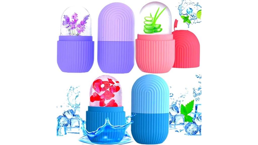 set of three cooling massage rollers