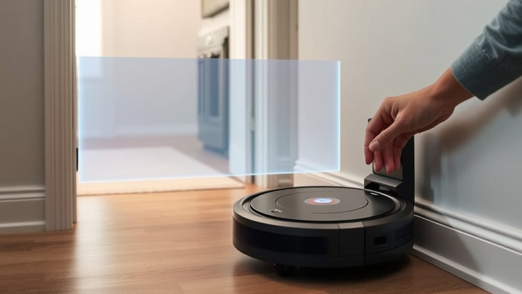 set virtual boundary barriers