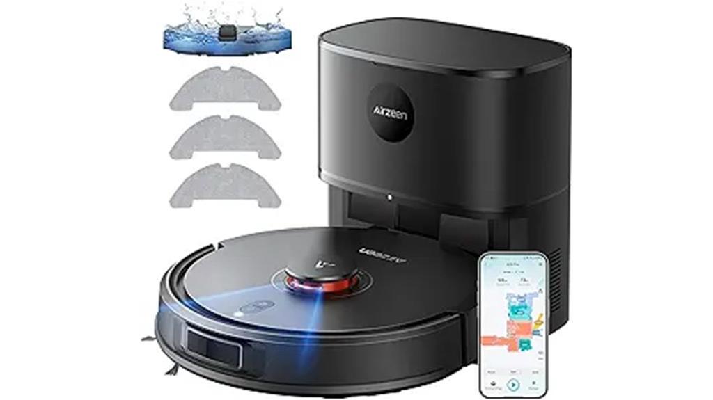 smart self emptying cleaning robot