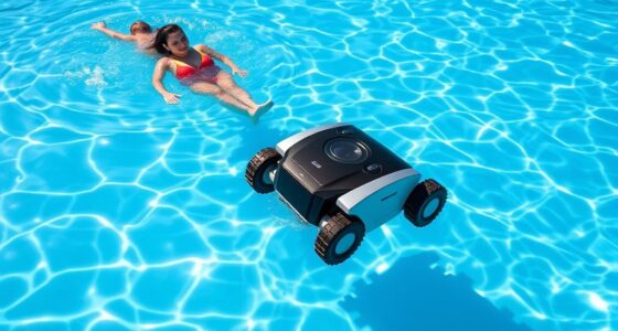 swim safely during cleaning