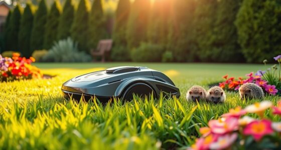 wildlife impact of robot mowers