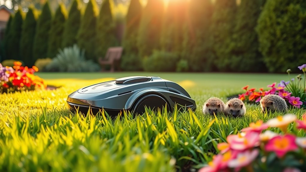 wildlife impact of robot mowers