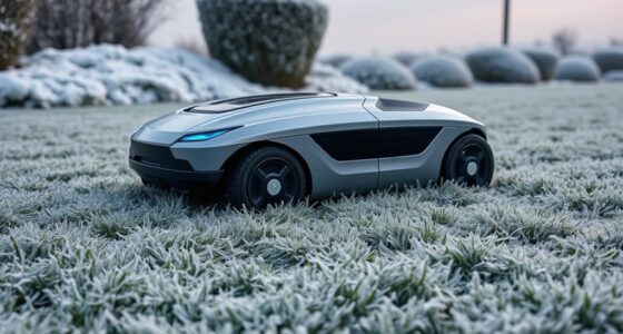 avoid mowing frosty lawns