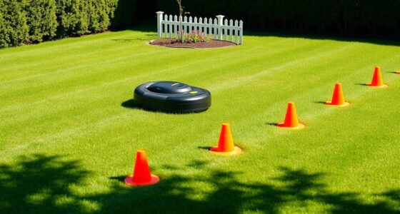 designating robot mower no go zones