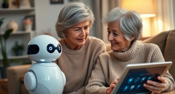 elderly embrace home robots
