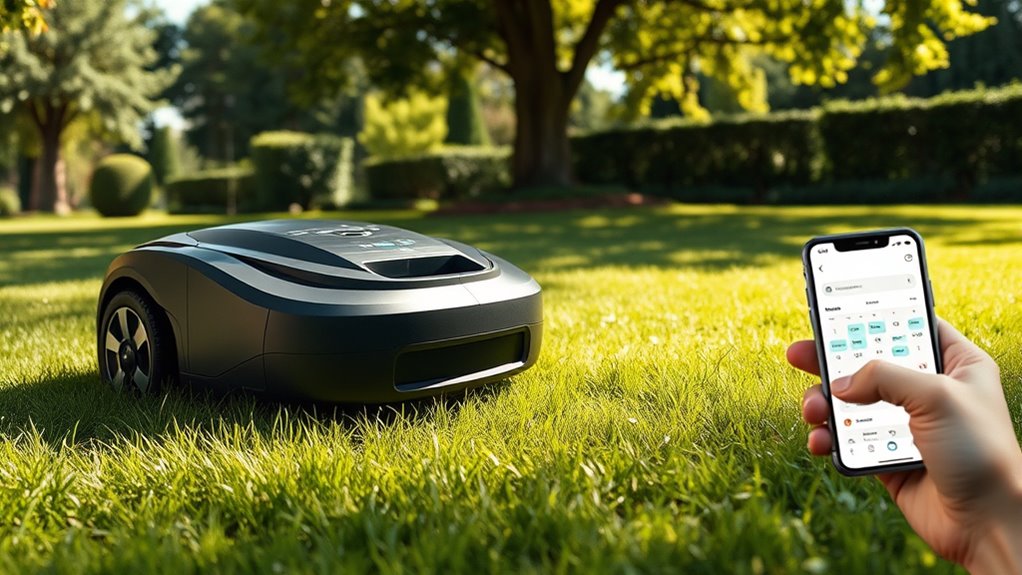 lawn size navigation features