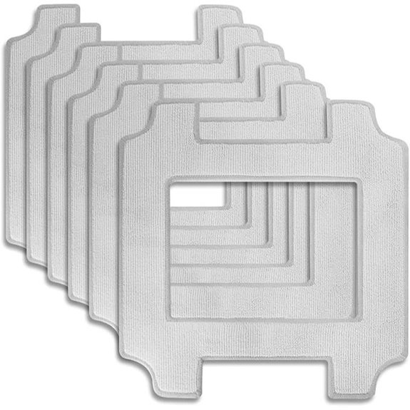 6 PCS Microfiber Mop Pads for Ecovacs WINBOT W2S