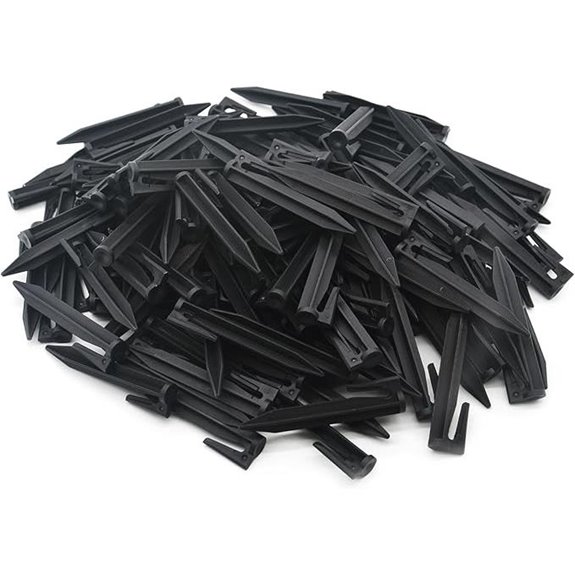 200Pcs Plastic Boundary Wire Stakes for Lawn and Garden