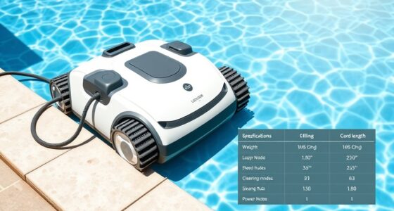 pool robot specification tips