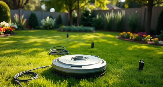 prepare yard robot equipment