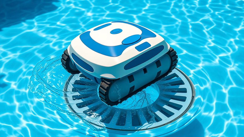 prevent stuck robot on drain