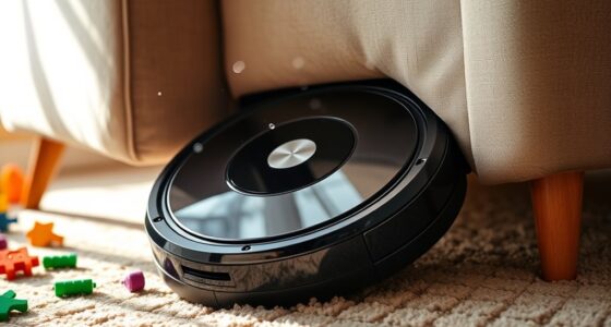 preventing vacuum obstructions under furniture