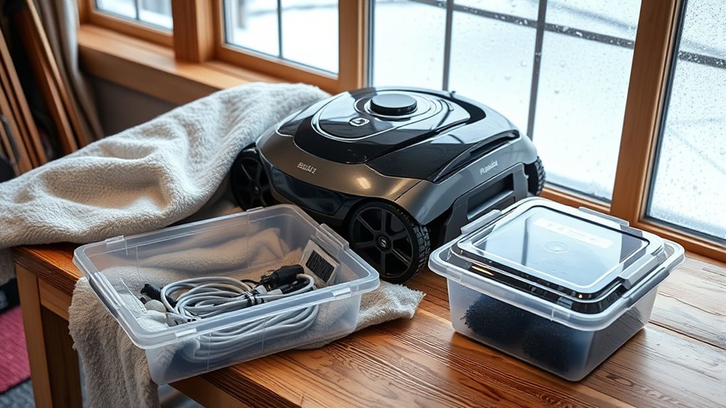 proper robotic cleaner storage