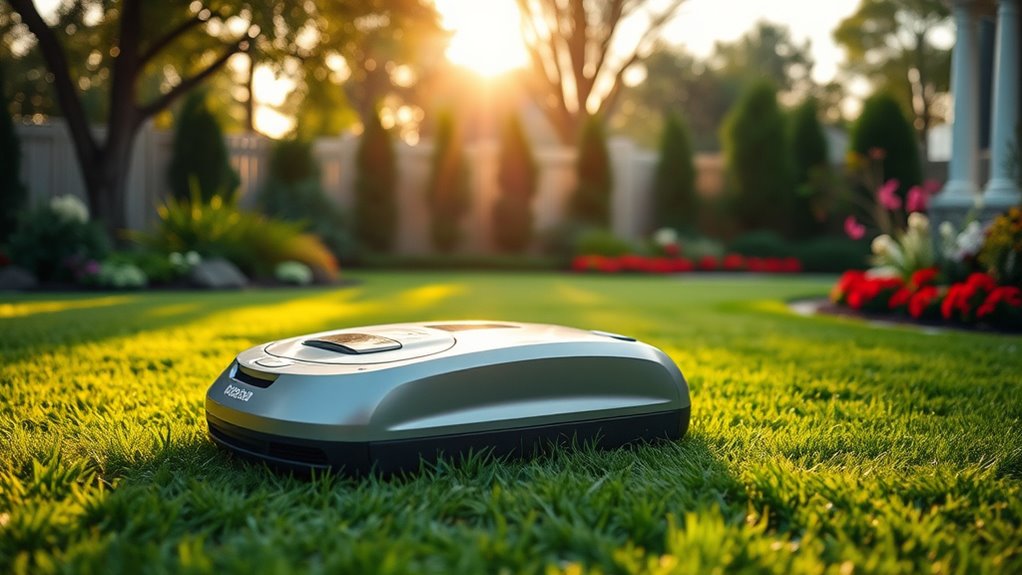 quiet efficient lawn care