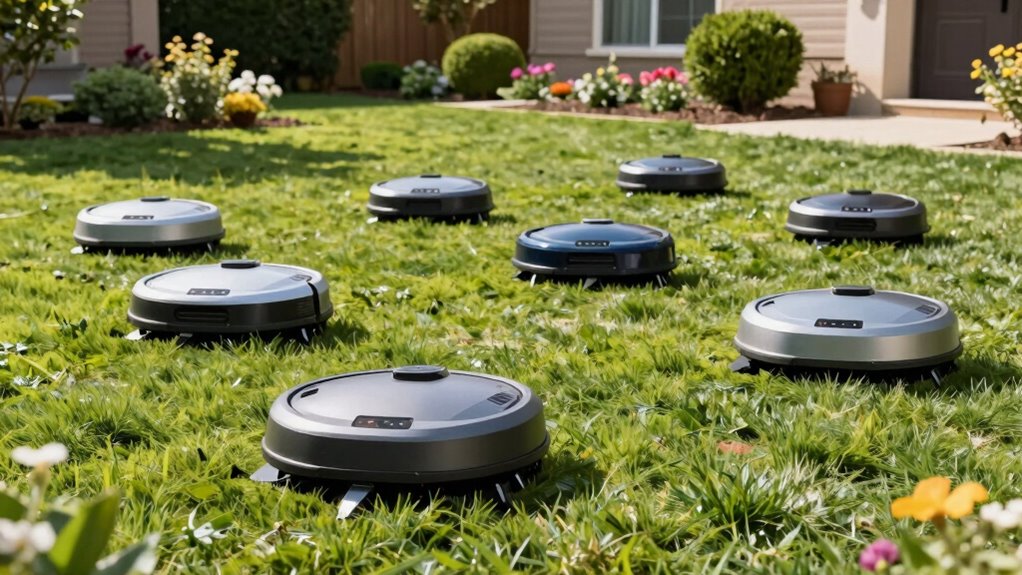 quiet robotic lawn mowers