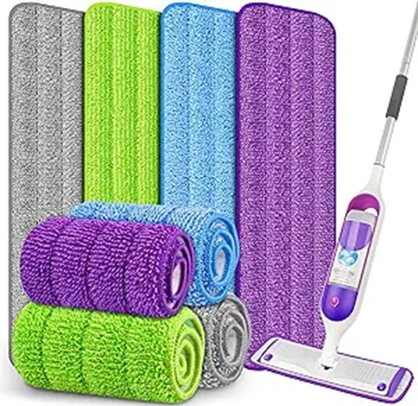 reusable microfiber mop pads
