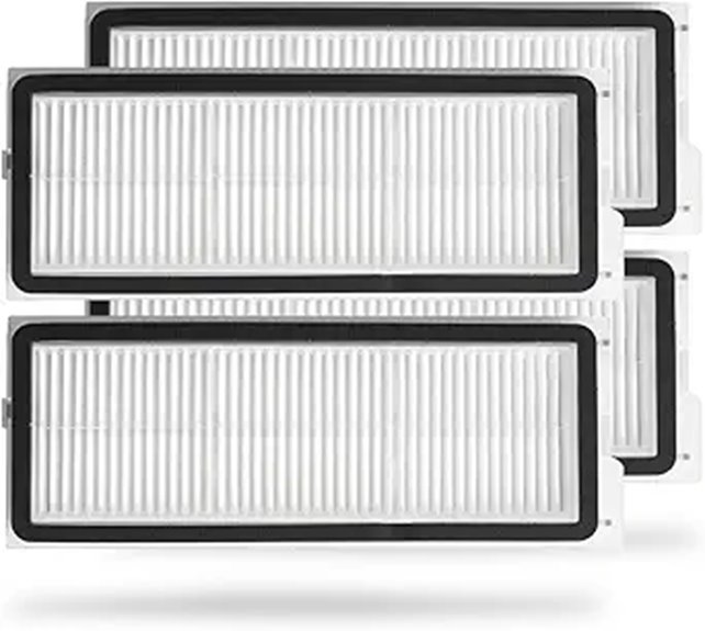 4-Pack High-Efficiency Filters for Roborock Qrevo Series