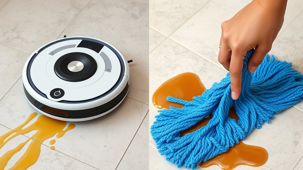 robot and hand mops comparison