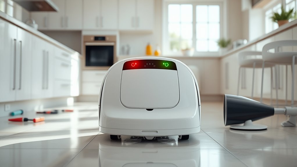 robot mop error codes