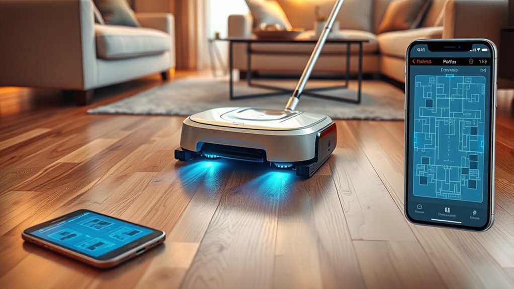 robot mops home mapping