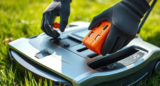 robot mower battery replacement