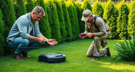 robot mower boundary setup