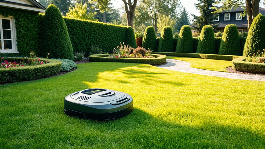 robot mower for multiple zones