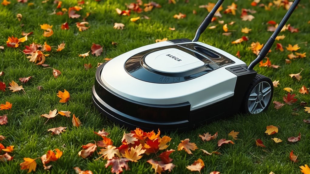 robot mower leaf mulching tips