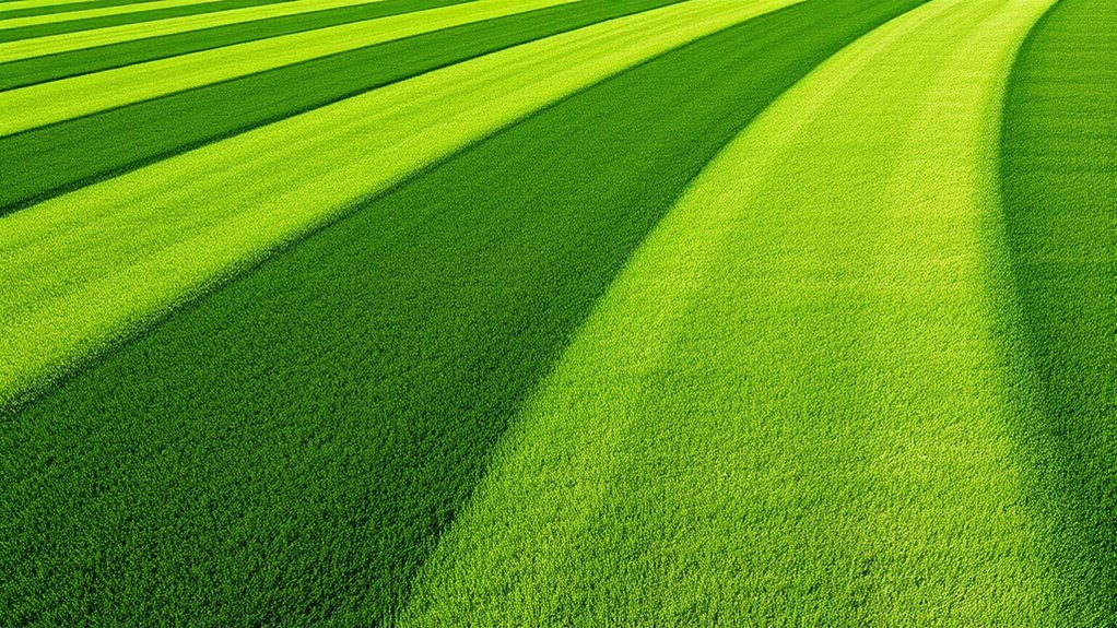 robot mowers create stripes