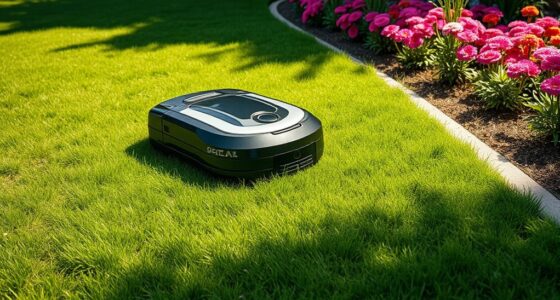robot mowers edging capabilities
