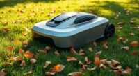 robot mowers leaf clogging