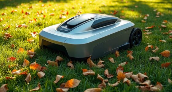 robot mowers leaf clogging