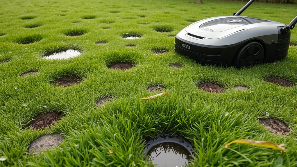 robot mowers navigate uneven lawns