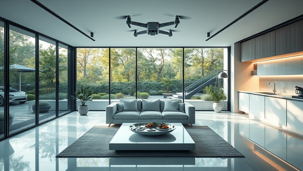 robot powered fully automated home